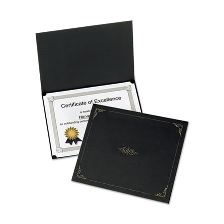 Oxford Certificate Holder, 11 1/4 X 8 3/4, Black, 5PK 29900055BGD